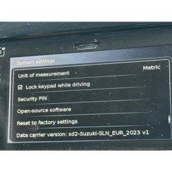 Paquete de actualización de navegación Suzuki SLDA Mapas, firmware y radares