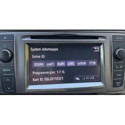 TOYOTA TOUCH 1 NAVIGATION MAP UPDATE USB EUROPE 2025