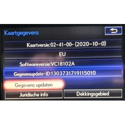 Navigationsupdate USB Europa 2025 für Lexus Toyota 15CY Gen 9
