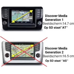 Actualización de navegación de Volkswagen Discover Media MIB1 AT en Europa